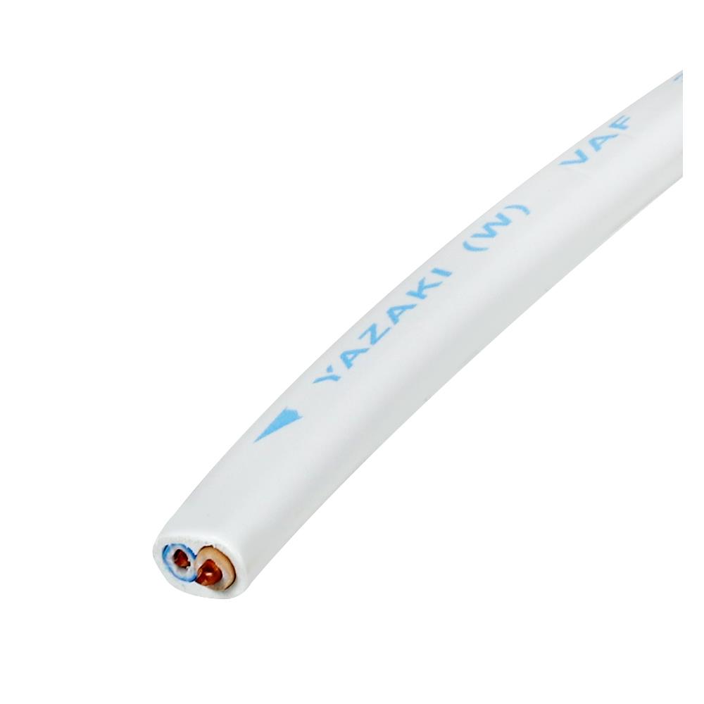 สายไฟ VAF YAZAKI 2x2.5 ตร.มม. 100 ม. สีขาว