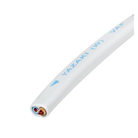 สายไฟ VAF YAZAKI 2x2.5 ตร.มม. 100 ม. สีขาว_1