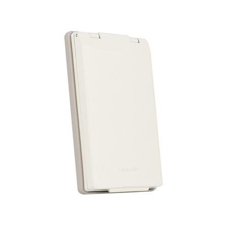 หน้ากากกันน้ำ PANASONIC 2ช่อง WN7902-8 สีเทา_0