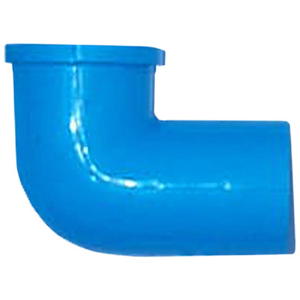 ข้องอเกลียวในทองเหลือง ท่อน้ำไทย 1/2" สีฟ้า