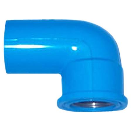 ข้องอเกลียวในทองเหลือง ท่อน้ำไทย 3/4 นิ้ว สีฟ้า