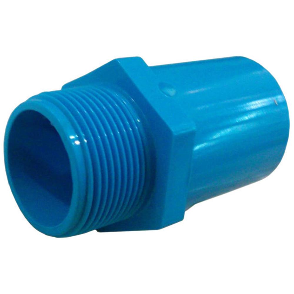ข้อต่อเกลียวนอก ท่อน้ำไทย 1 1/2 นิ้ว สีฟ้า