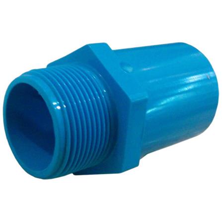 ข้อต่อเกลียวนอก ท่อน้ำไทย 1 1/2 นิ้ว สีฟ้า
