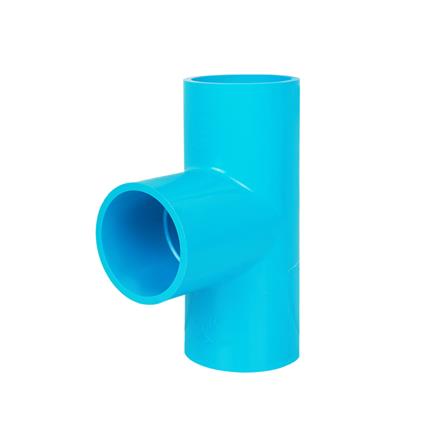 ข้อต่อสามทาง 90 องศา ท่อน้ำไทย 2 1/2 นิ้ว สีฟ้า