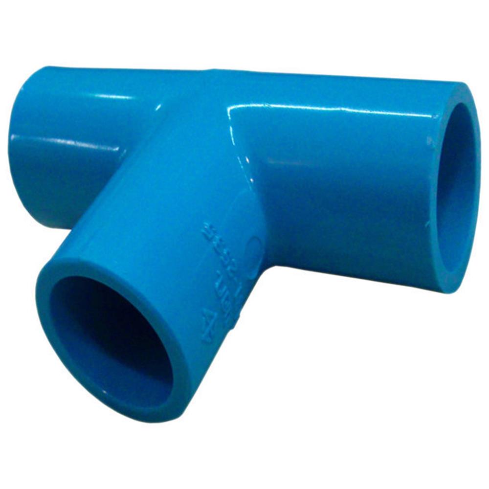 ข้อต่อสามทางลด 90 องศา ท่อน้ำไทย 2 1/2 นิ้วx3/4 นิ้ว สีฟ้า