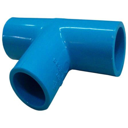 ข้อต่อสามทางลด 90 องศา ท่อน้ำไทย 2 1/2 นิ้วx3/4 นิ้ว สีฟ้า