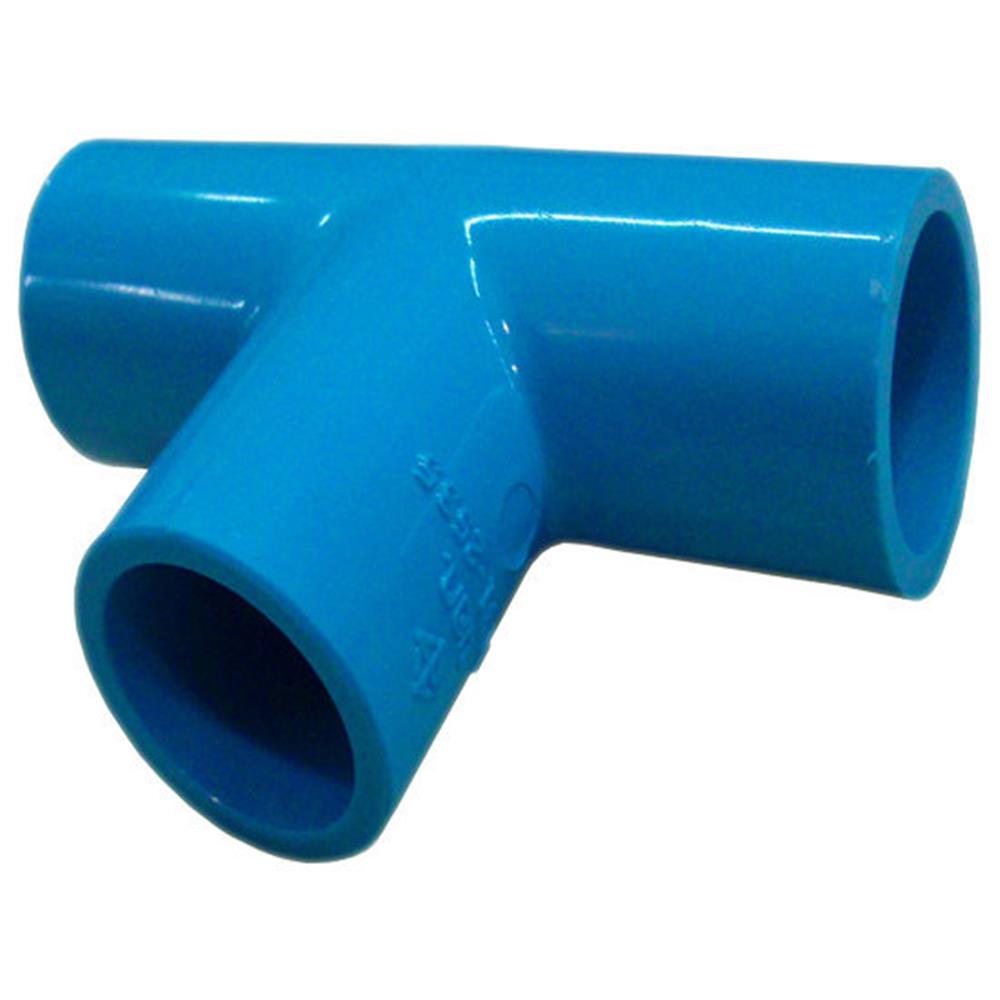 ข้อต่อสามทางลด 90 องศา ท่อน้ำไทย 2 1/2 นิ้วx1 1/2 นิ้ว สีฟ้า