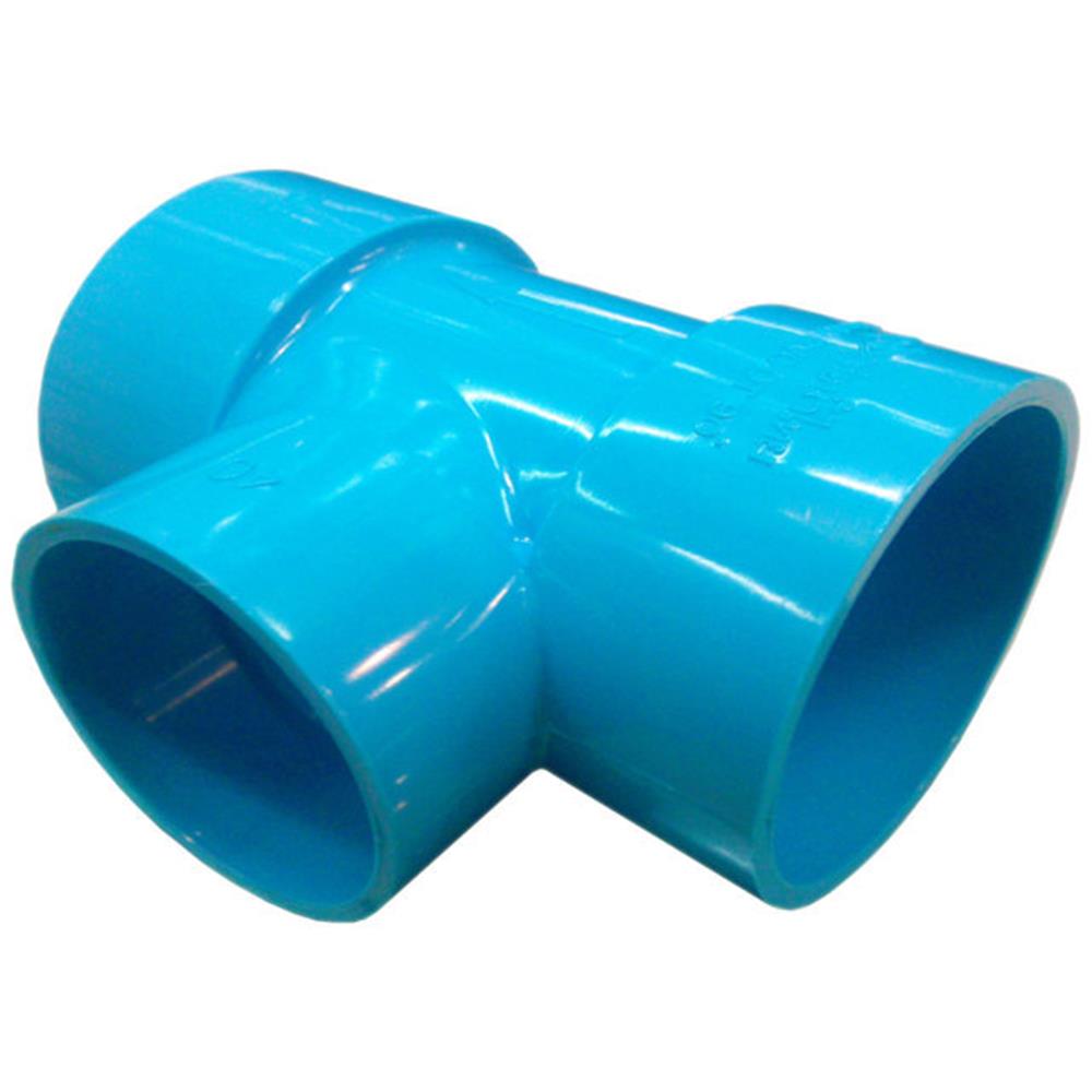 สามทางบางลด 90 องศา ท่อน้ำไทย 4"x2" สีฟ้า