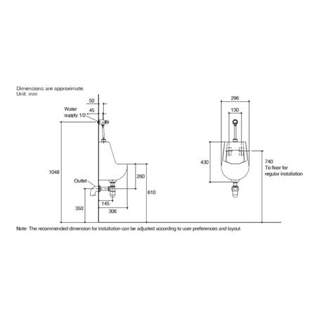 โถปัสสาวะชาย KARAT K17392X สีขาว_1