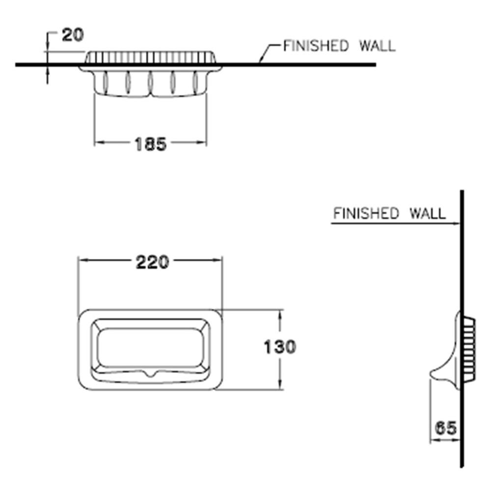 ที่ใส่สบู่ C805 ขาว
