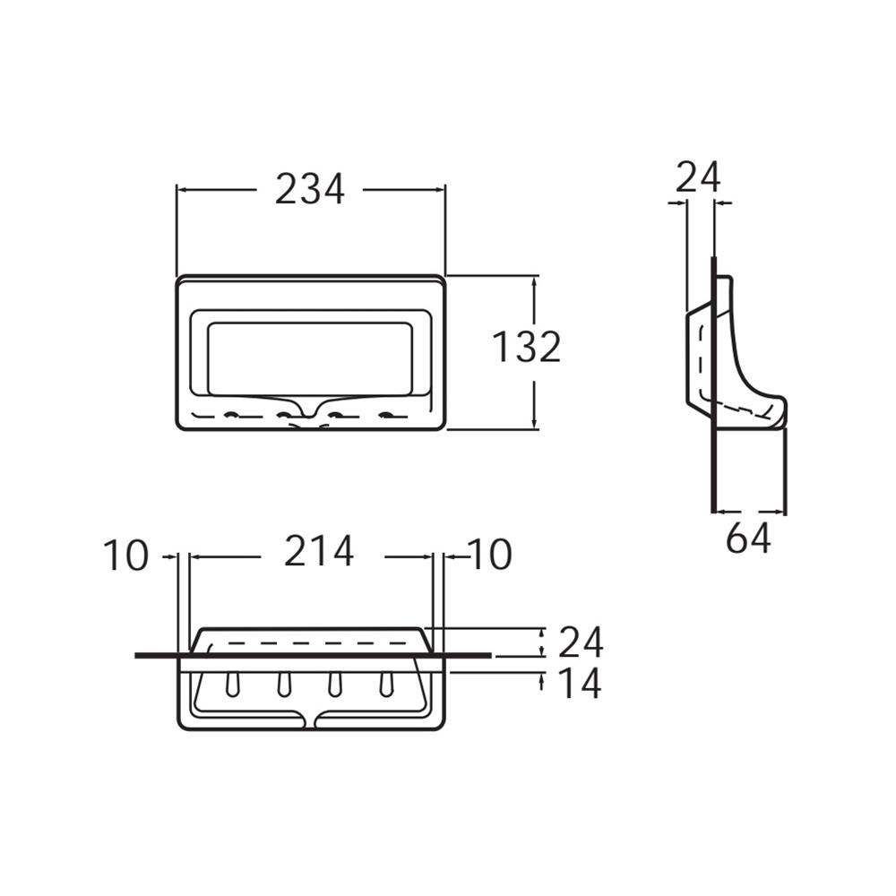 ที่ใส่สบู่ AMERICAN STANDARD TF-9000-WT สีขาว