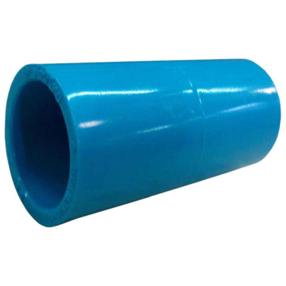 ข้อต่อตรง ท่อน้ำไทย 2 1/2 นิ้ว สีฟ้า