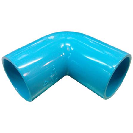 ข้องอ 90 องศา ท่อน้ำไทย 3" สีฟ้า