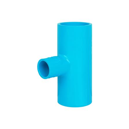 ข้อต่อสามทางลด 90 องศา ท่อน้ำไทย 1 1/2 นิ้วx3/4 นิ้ว สีฟ้า_0