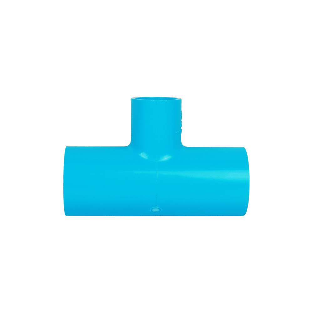 ข้อต่อสามทางลด 90 องศา ท่อน้ำไทย 1 1/2 นิ้วx1 นิ้ว สีฟ้า