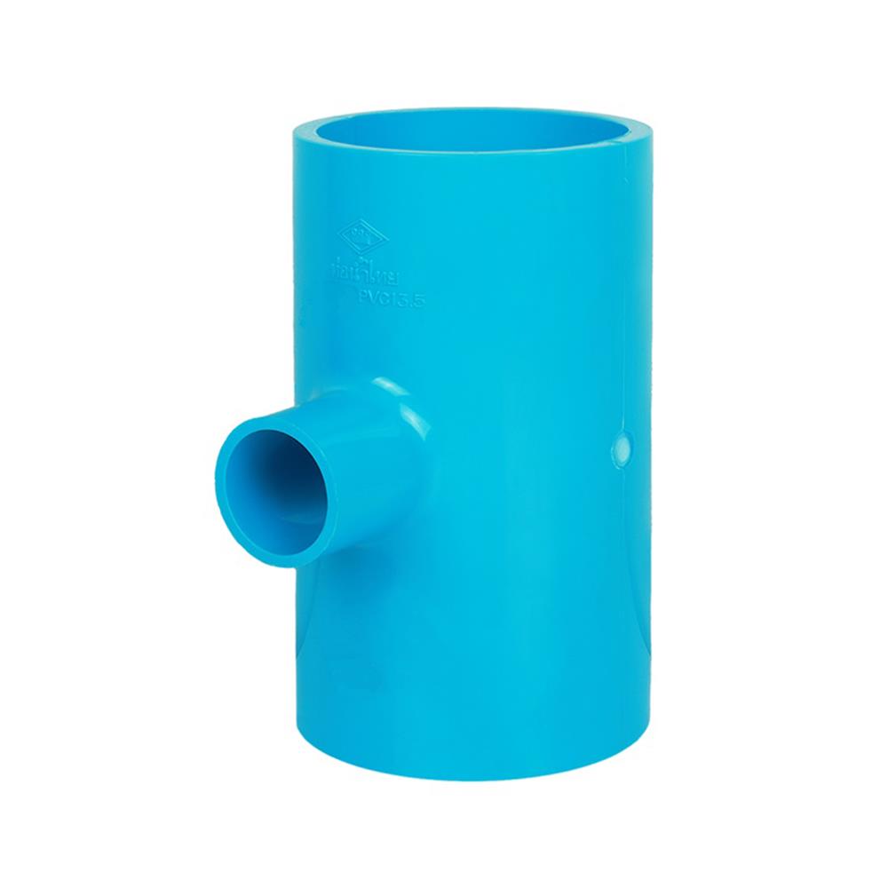 ข้อต่อสามทางลด 90 องศา ท่อน้ำไทย 3X2 นิ้ว สีฟ้า