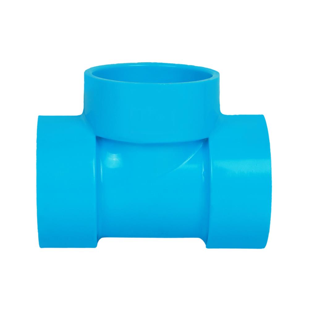 สามทางบาง 90 องศา ท่อน้ำไทย 1 1/4" สีฟ้า