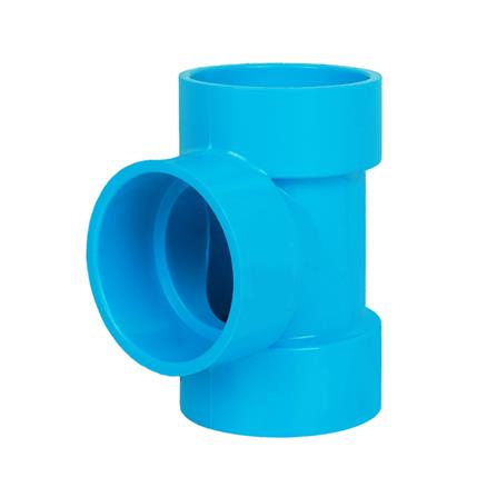 สามทางบาง 90 องศา ท่อน้ำไทย 1 1/4" สีฟ้า