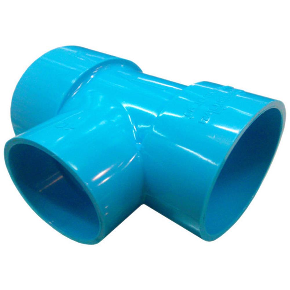 สามทางบางลด 90 องศา ท่อน้ำไทย 3"x1 1/2" สีฟ้า