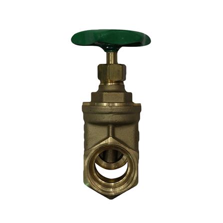 ประตูน้ำทองเหลือง SANWA 1/2 นิ้ว สีทองเหลือง/เขียว_2