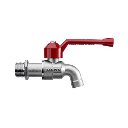 ก๊อกบอล SANWA 1/2 นิ้ว สีแดง_1