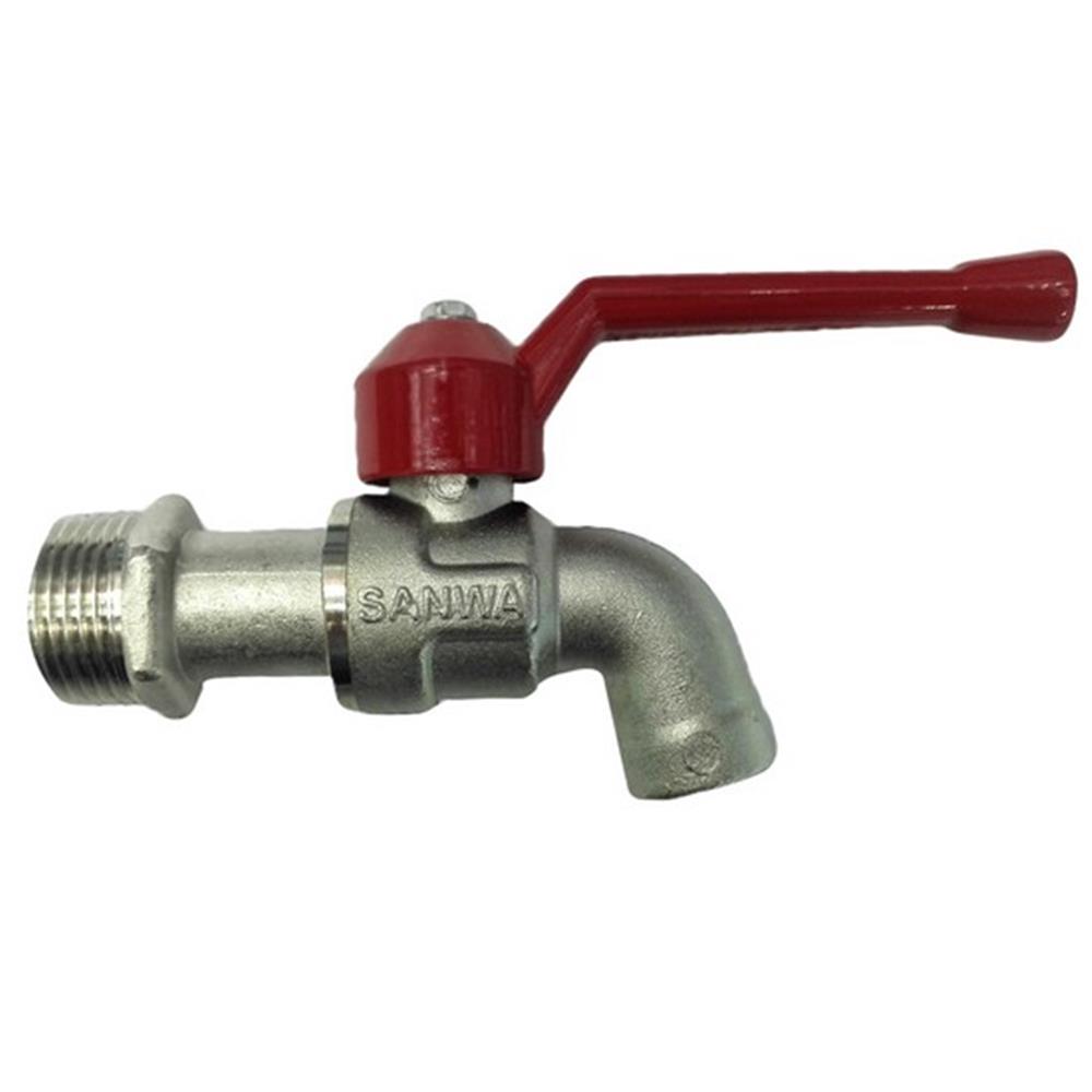 ก๊อกบอล SANWA 3/4 นิ้ว สีแดง