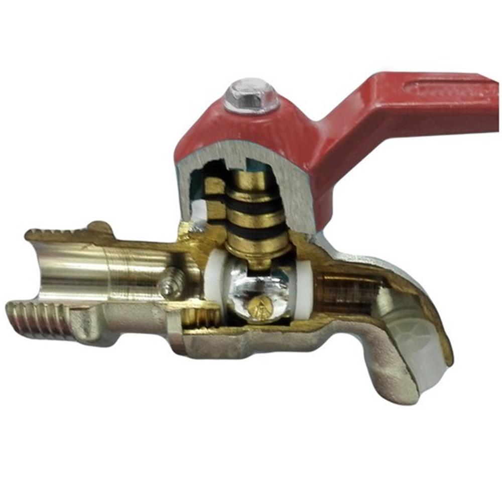 ก๊อกบอล SANWA 3/4 นิ้ว สีแดง