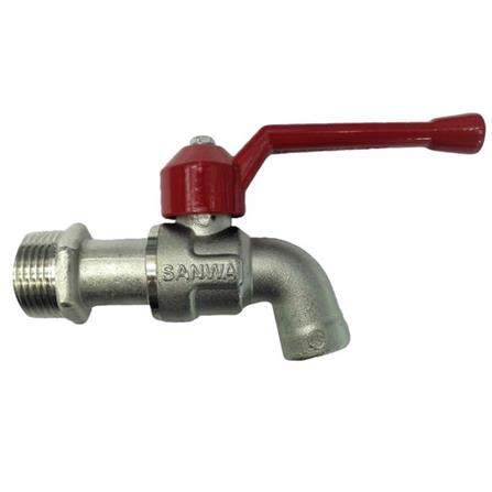 ก๊อกบอล SANWA 3/4 นิ้ว สีแดง