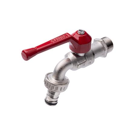 ก๊อกบอลสนาม SANWA 1/2 นิ้ว สีแดง_1