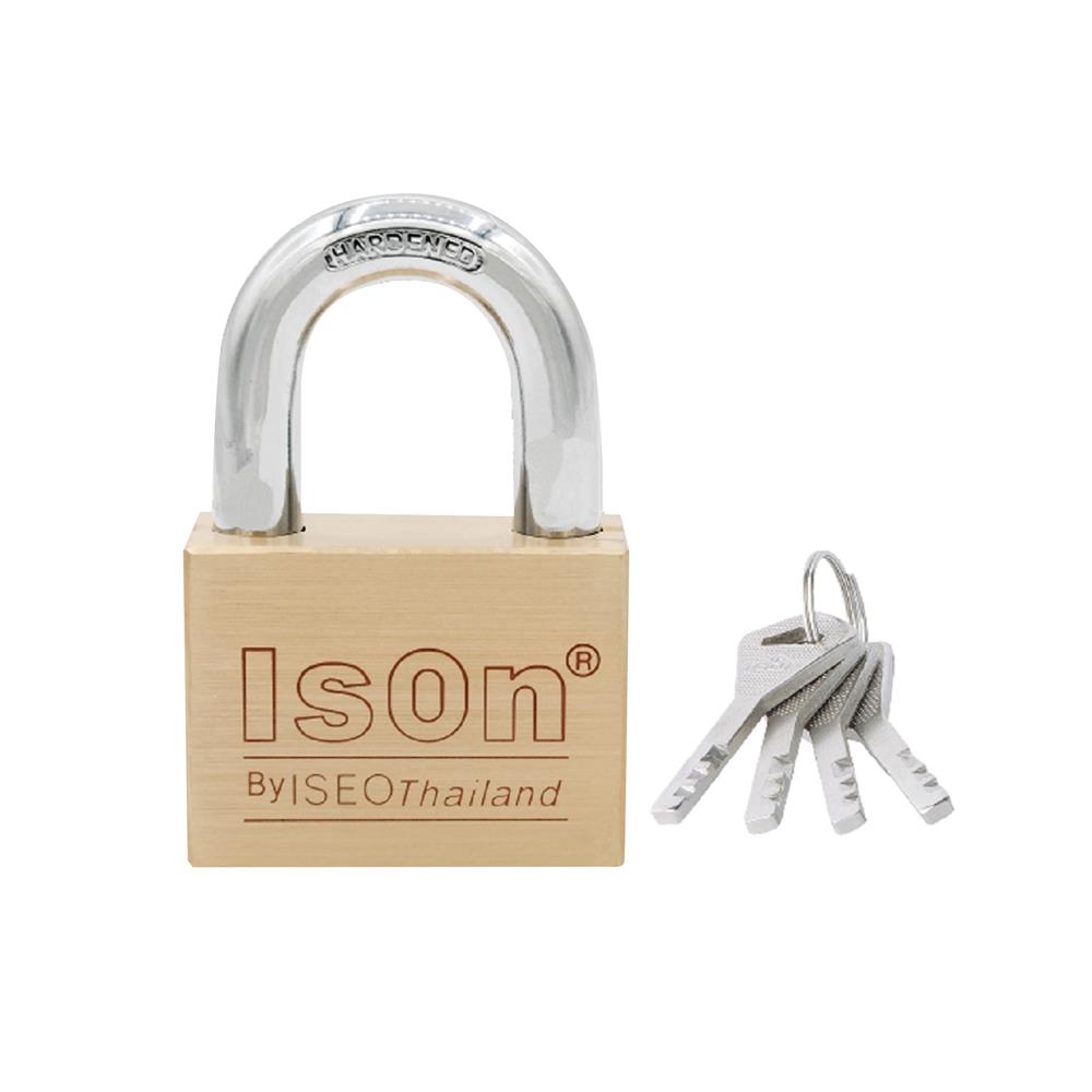 กุญแจมาสเตอร์คีย์ ISON 450 50 มม. สีทองเหลืองขัดเงา (ชุด 3 ตัว)