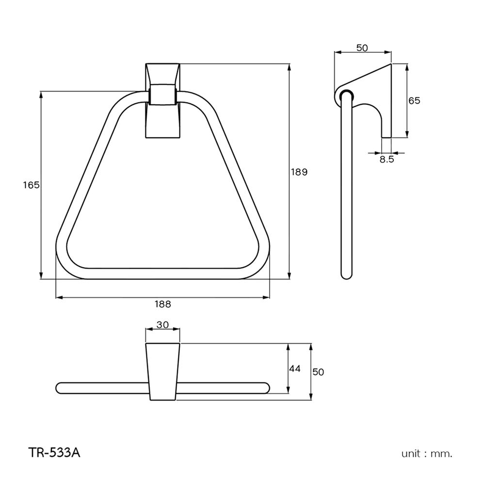 ห่วงแขวนผ้า WS TR-533A สเตนเลส