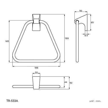 ห่วงแขวนผ้า WS TR-533A สเตนเลส_1