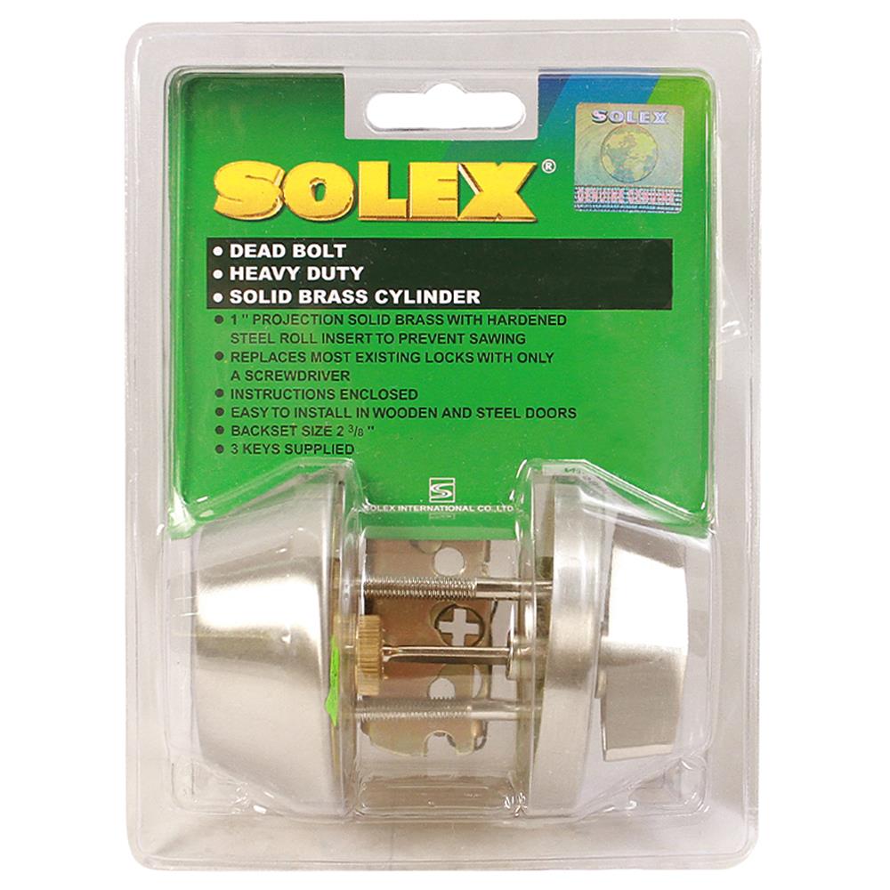 กุญแจลิ้นตาย 1 ด้าน SOLEX 5900 สีสเตนเลส