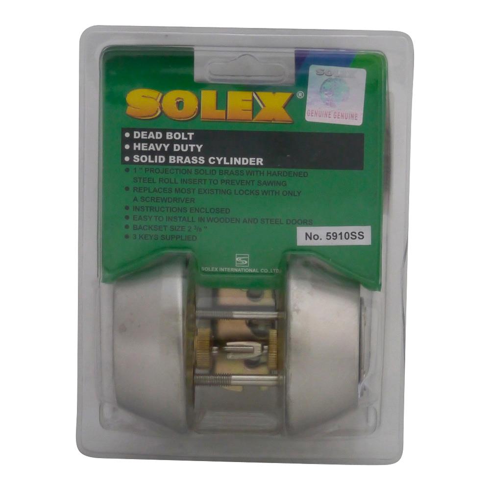กุญแจลิ้นตาย 2 ด้าน SOLEX 5910 สีสเตนเลส