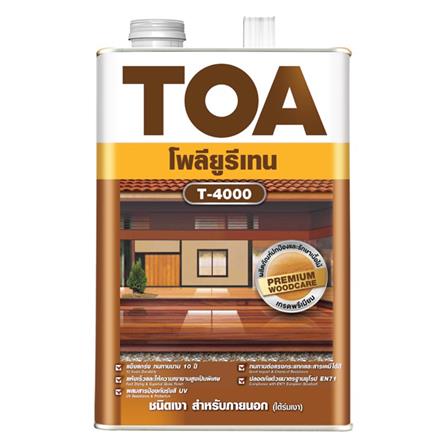 โพลียูรีเทนภายนอก ชนิดเงา TOA T-4000 1/4 แกลลอน