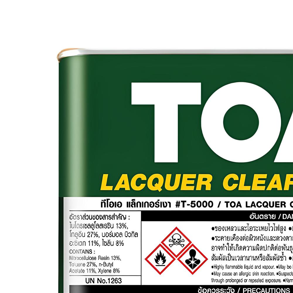 แล็กเกอร์ ชนิดเงา TOA T-5000 1 แกลลอน