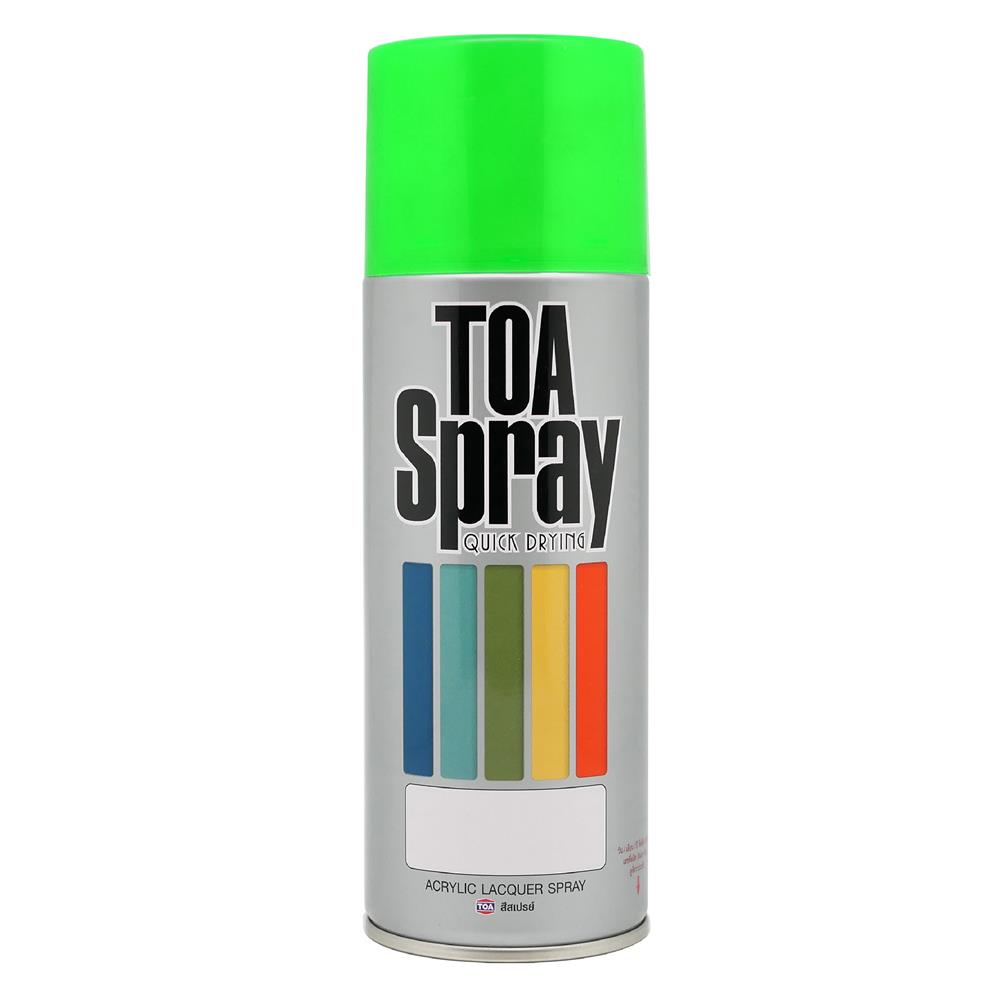 สีสเปรย์สะท้อนแสง TOA F5 สีเขียว 400 ซีซี