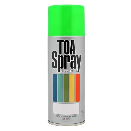 สีสเปรย์สะท้อนแสง TOA F5 สีเขียว 400 ซีซี