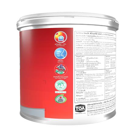 สีน้ำทาภายนอก ชนิดด้าน TOA 4 SEASONS A1000 สีขาว 5 แกลลอน_3