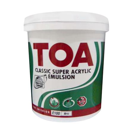 สีน้ำทาภายใน ชนิดด้าน TOA SHIELD-1 NANO #E100 สีขาว 5 แกลลอน_0