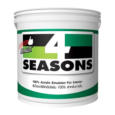 สีน้ำทาภายใน TOA 4 SEASONS สีครีม #A2001 ด้าน 5 แกลลอน_0