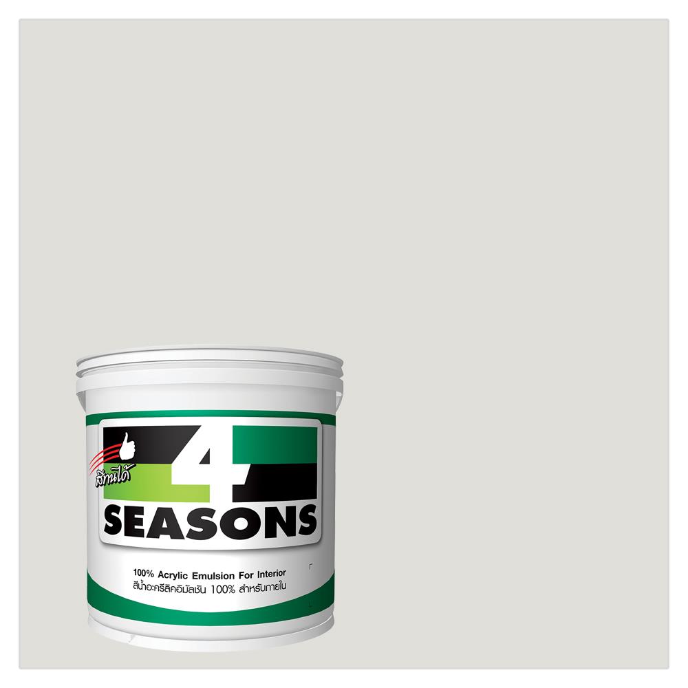 สีน้ำทาภายใน ชนิดด้าน TOA 4 SEASONS A5001 สีเทา 1 แกลลอน