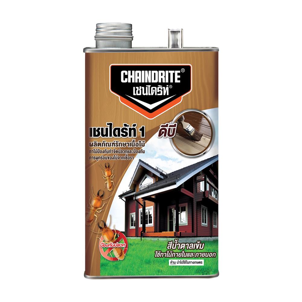 น้ำยากำจัดปลวก CHAINDRITE สีน้ำตาลดำ 5 ลิตร
