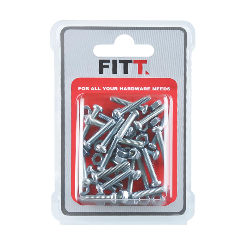 สกรูเกลียวมิลน็อต JP 4X20 มม. 25 ตัว