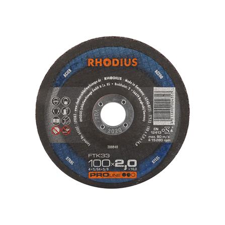 แผ่นตัดเหล็ก แบบนูน RHODIUS 4 นิ้ว_0