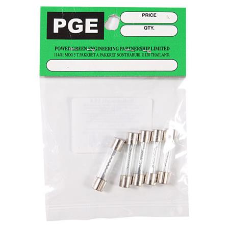 ฟิวส์หลอดแก้ว PGE 15 แอมป์ 5ชิ้น_0