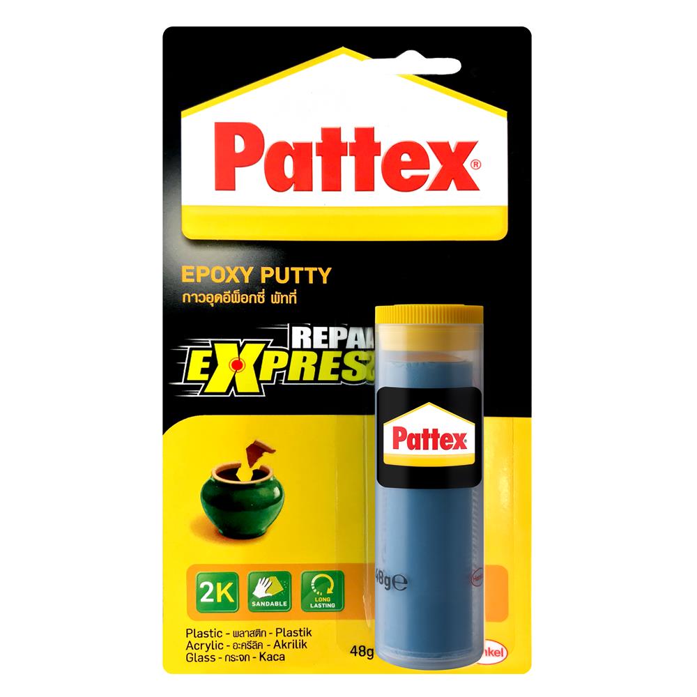 กาวอีพ็อกซี่ดินน้ำมัน PATTEX PUTTY REPAIR EXPRESS 48 กรัม