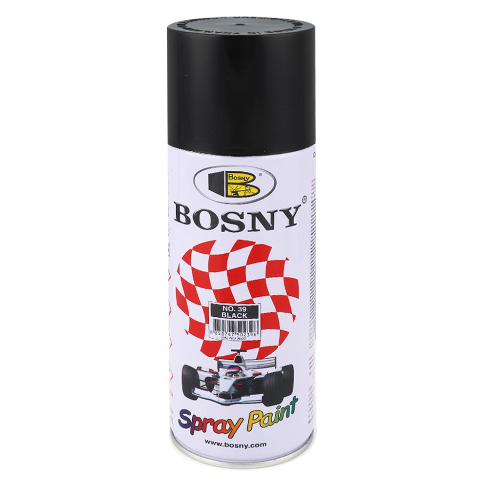 สีสเปรย์ BOSNY 39 สีดำ 400 ซีซี