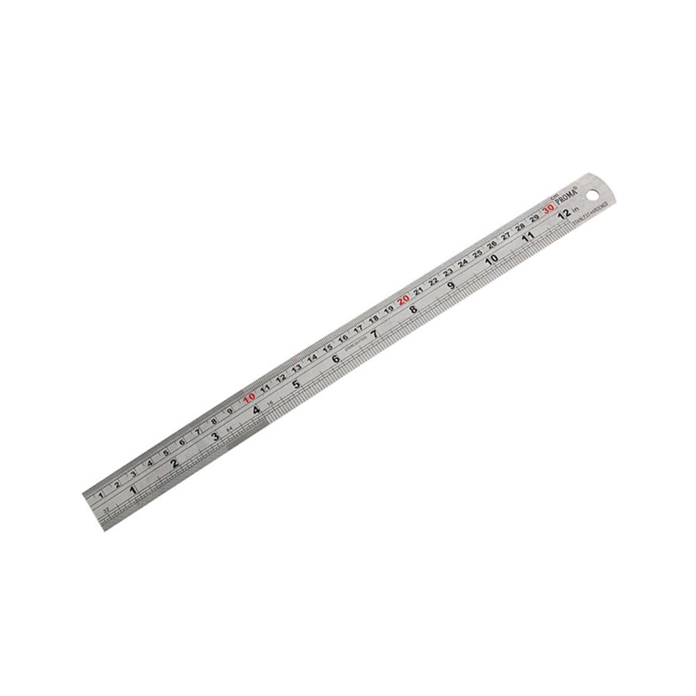 ไม้บรรทัดสเตนเลส PROMA 12 นิ้ว