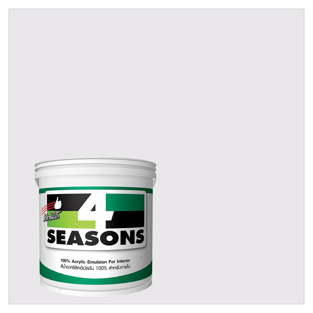สีน้ำทาภายใน TOA 4 SEASONS สีขาว #4001 ด้าน 5 แกลลอน